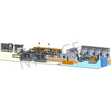 Automatic assembly test line of main valve